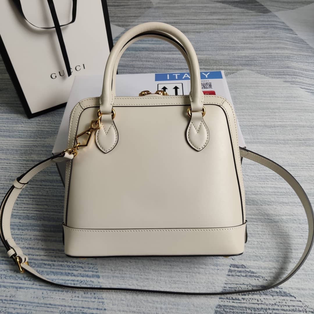 Best Replica Gucci 1955 Horsebit Polkadot Handle Bag Replica 621220 - Colareps