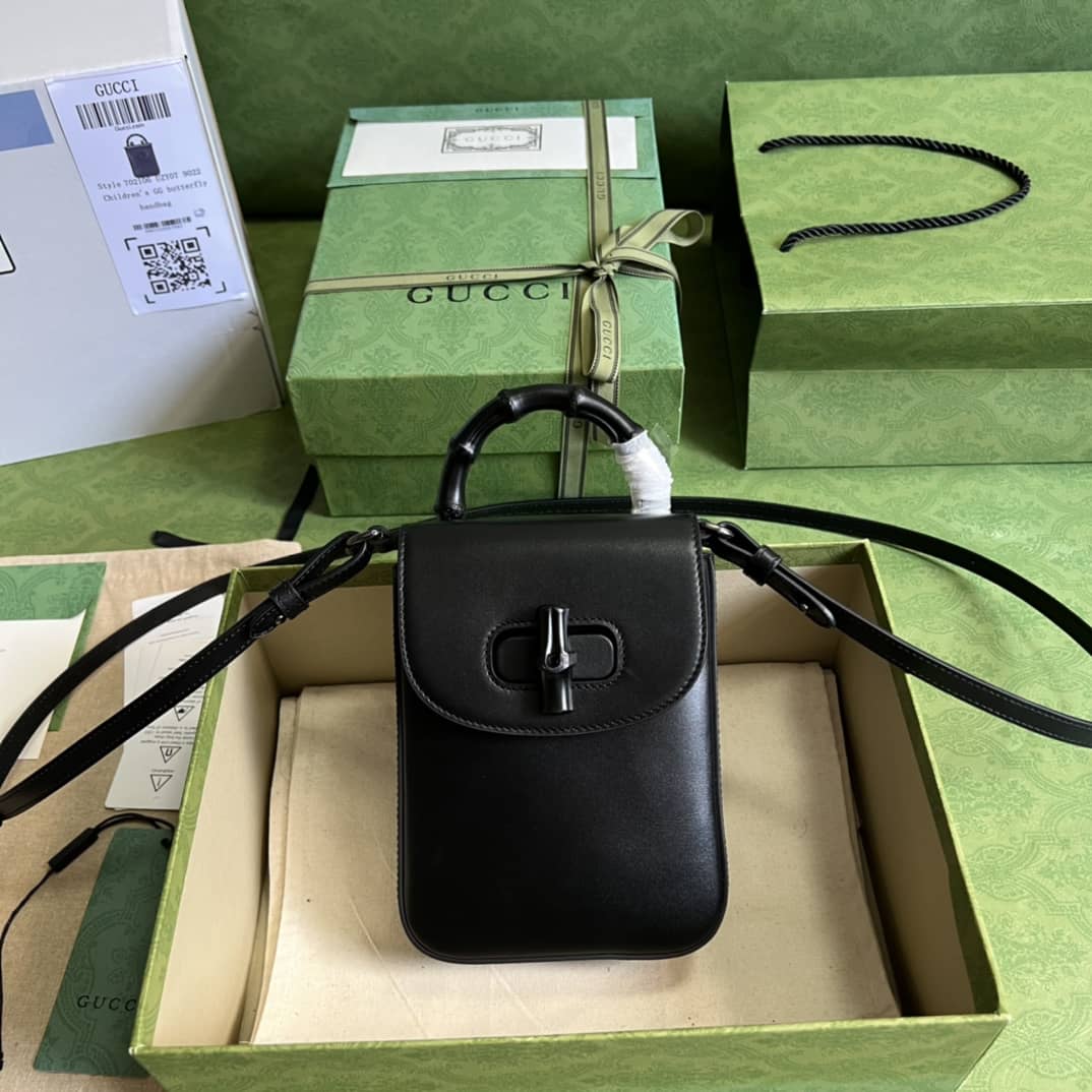 Best Replica Gucci Bamboo Mini Crossbody Handbag 702106 Replica - Colareps