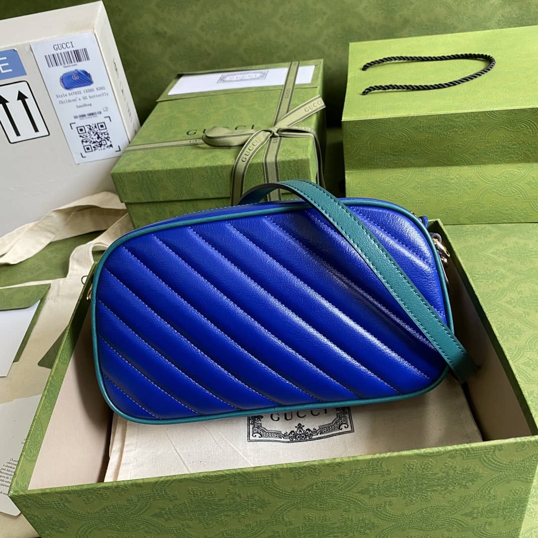 Best Replica Gucci Marmont GG Small Matelassé Shoulder Bag Replica 447632 - Colareps