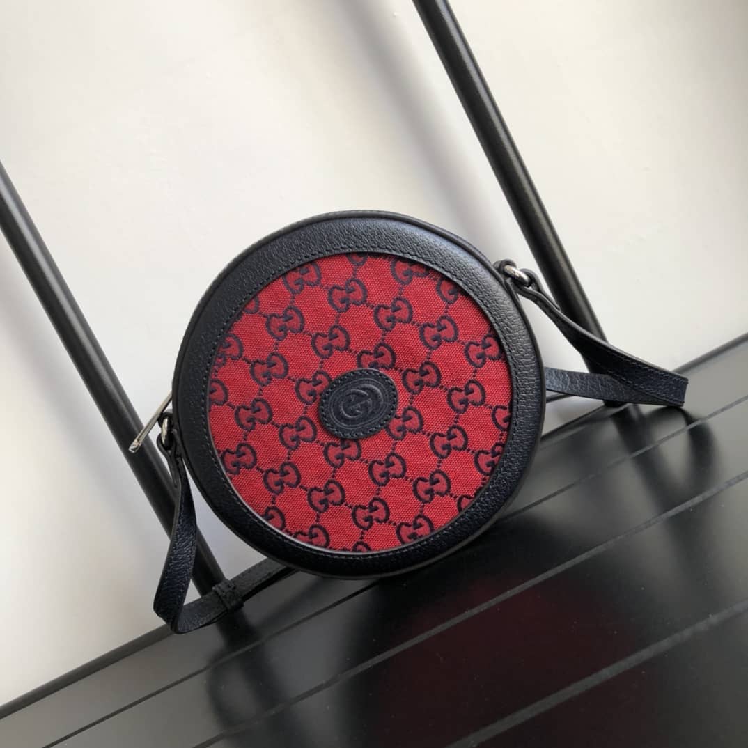 Best Replica Gucci Single Shoulder Bag Round Cake Bag Replica Red 658825 - Colareps