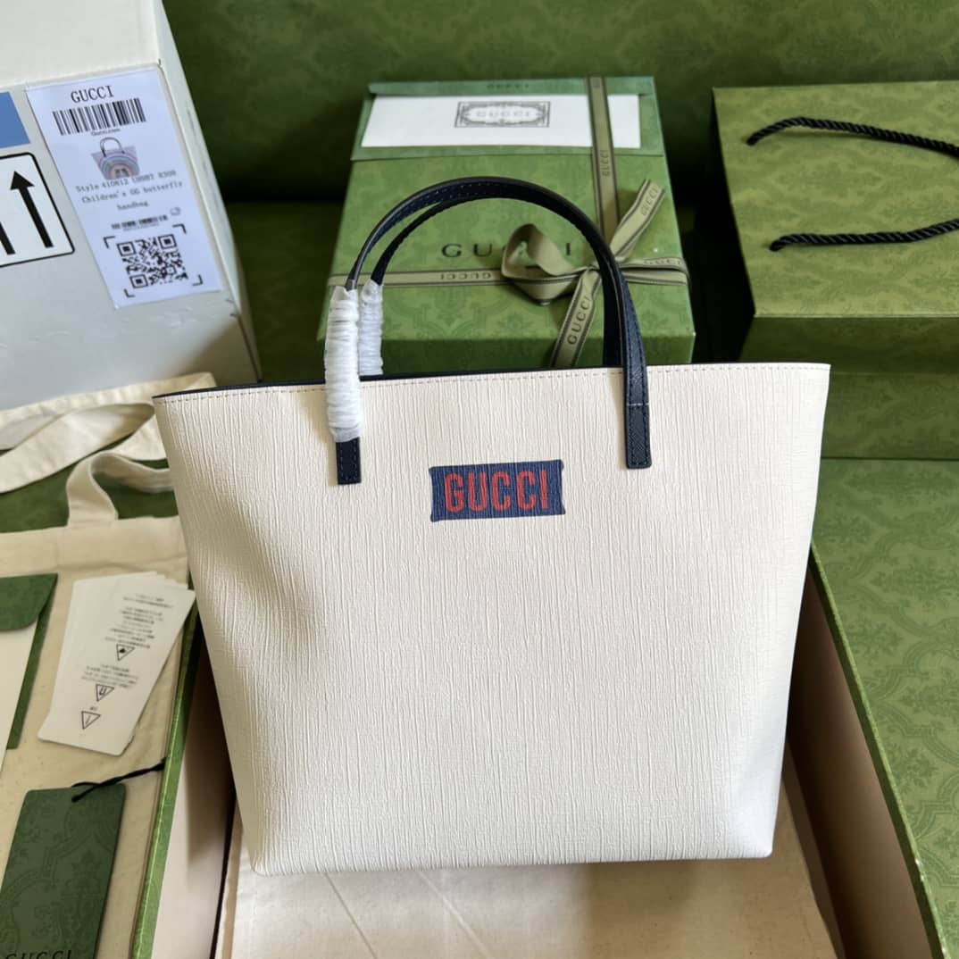 Best Replica Gucci Children Tote Cat Print 410812 Replica Bag - Colareps