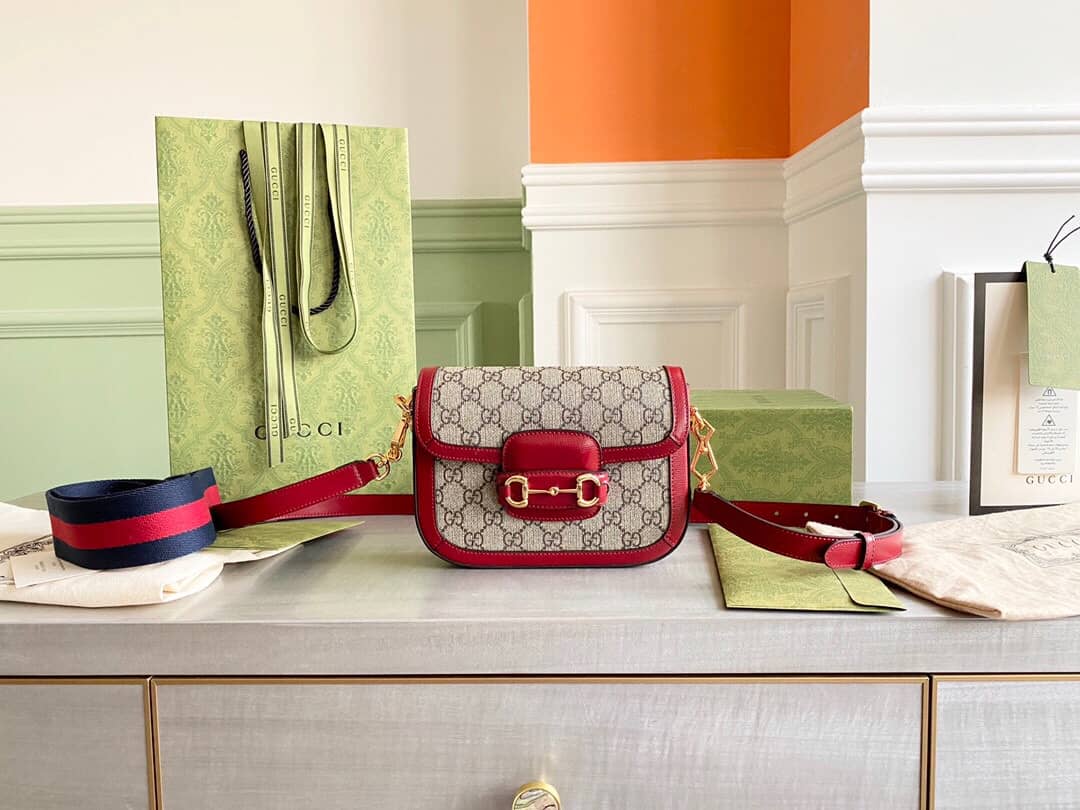 Best Replica Gucci Horsebit 1955 Mini Bag Replica Red 658574 - Colareps