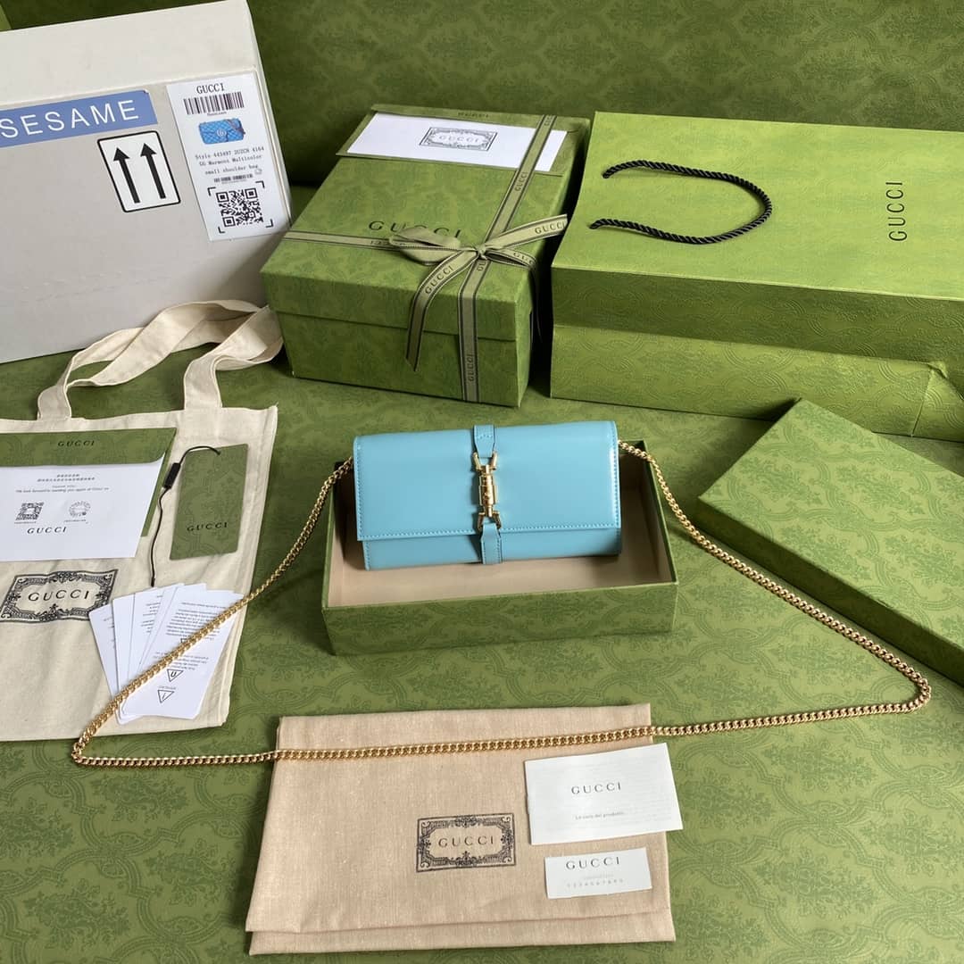 Best Replica Gucci Jackie 1961 Shoulder Bag Chain Wallet Replica 652681 - Colareps