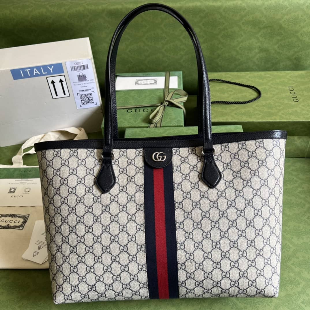 Best Replica Gucci Medium Ophidia Canvas Tote 631685 Replica - Colareps