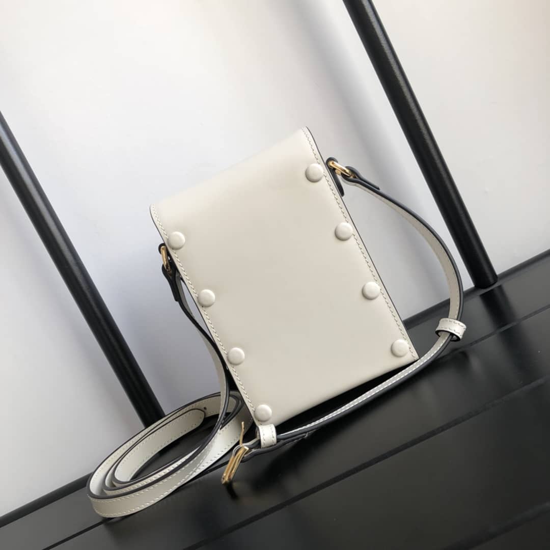 Best Replica Gucci Horsebit 1955 Mini Bag Replica White 625615 - Colareps