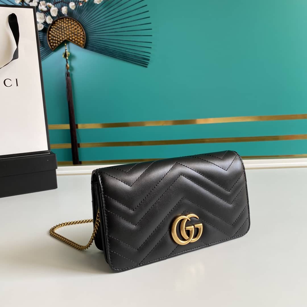 Best Replica Gucci Crossbody Dupe Marmont GG Matelassé 488426 - Colareps