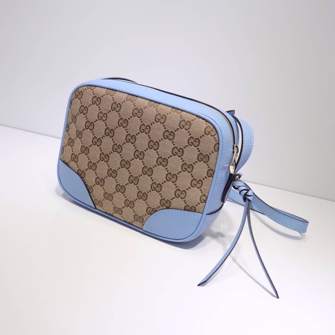 Best Replica Gucci GG Canvas Messenger Bag Replica Blue 449172 - Colareps
