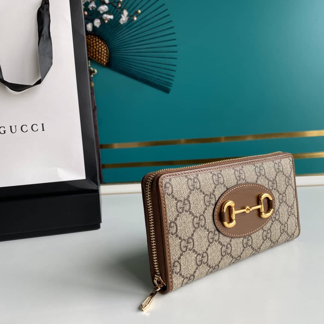 Best Replica Gucci Horsebit 1955 Zip Around Wallet 621889 Replica - Colareps