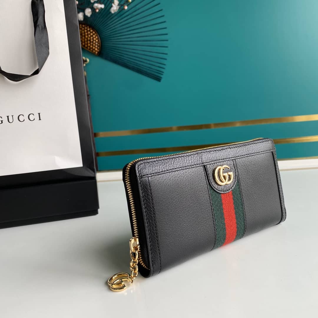 Best Replica Gucci Ophidia GG Zip Around Wallet Replica 523154 - Colareps