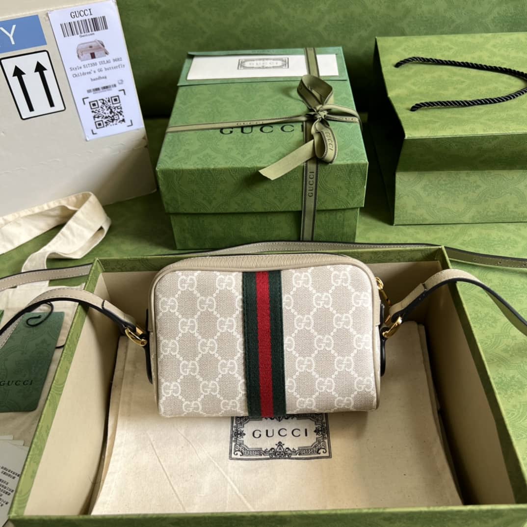 Best Replica Gucci Ophidia GG Supreme Mini 517350 Replica Crossbody Bag - Colareps
