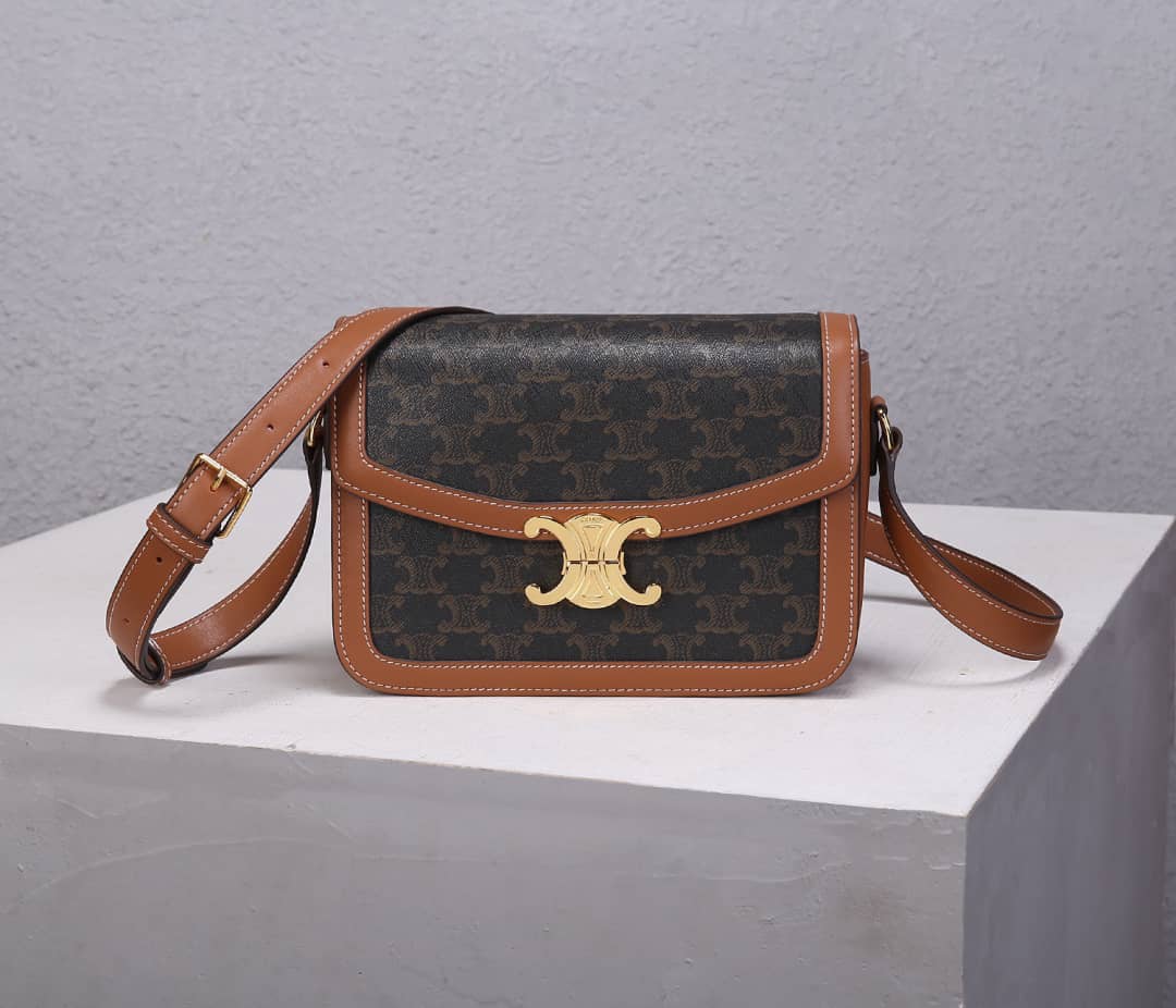 Best Replica Celine Triomphe Bag Dupe Triomphe Teen 22cm - Colareps