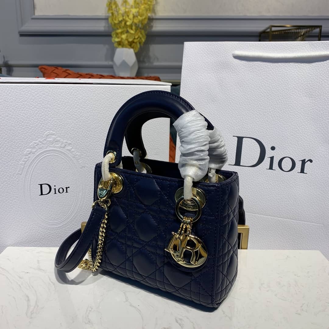 Best Replica Christian Dior Lady Dior 17CM Replica Bag - Colareps