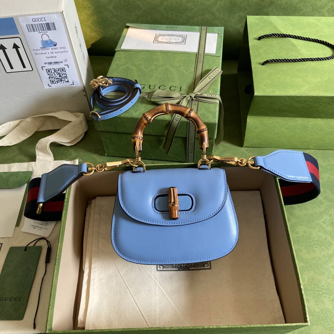 Best Replica Gucci Bamboo 1947 Mini Top Handle Shoulder Bag 686864 Replica - Colareps