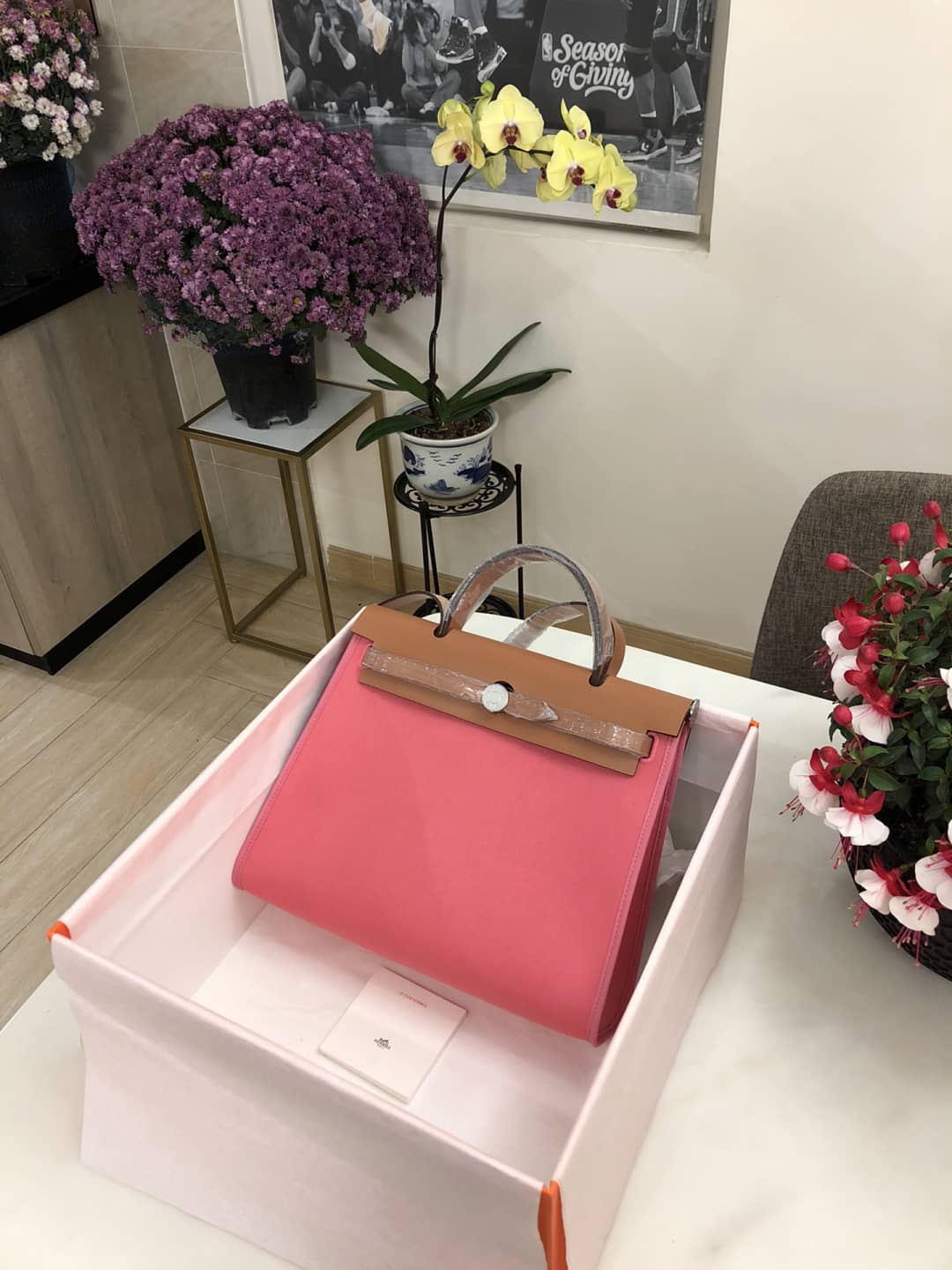 Best Replica Replica Hermes Birkin Bag 31 Canvas Leather HerBag - Colareps