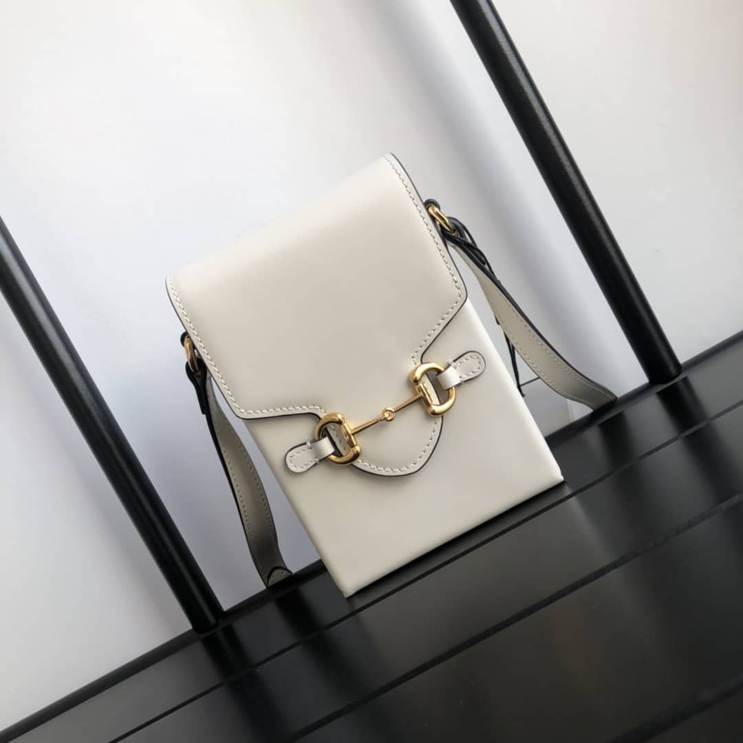 Best Replica Gucci Horsebit 1955 Mini Bag Replica White 625615 - Colareps