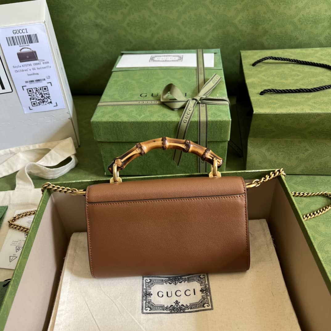Best Replica Gucci GG Small Top Handle Tote Bag With Bamboo 675794 Replica - Colareps
