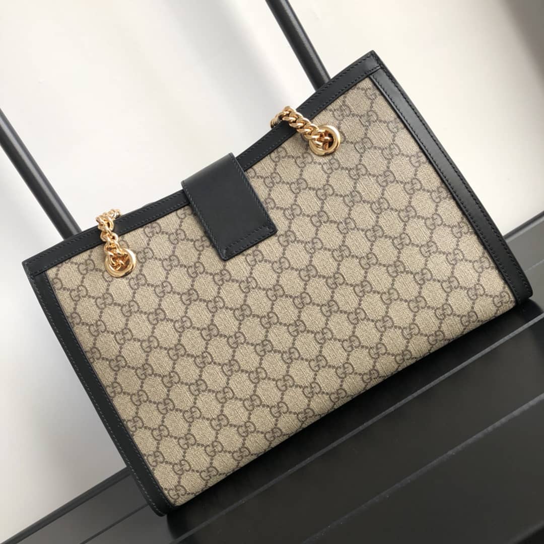 Best Replica Gucci Padlock Medium GG Supreme Shoulder Bag Replica Brown Black 479197 - Colareps
