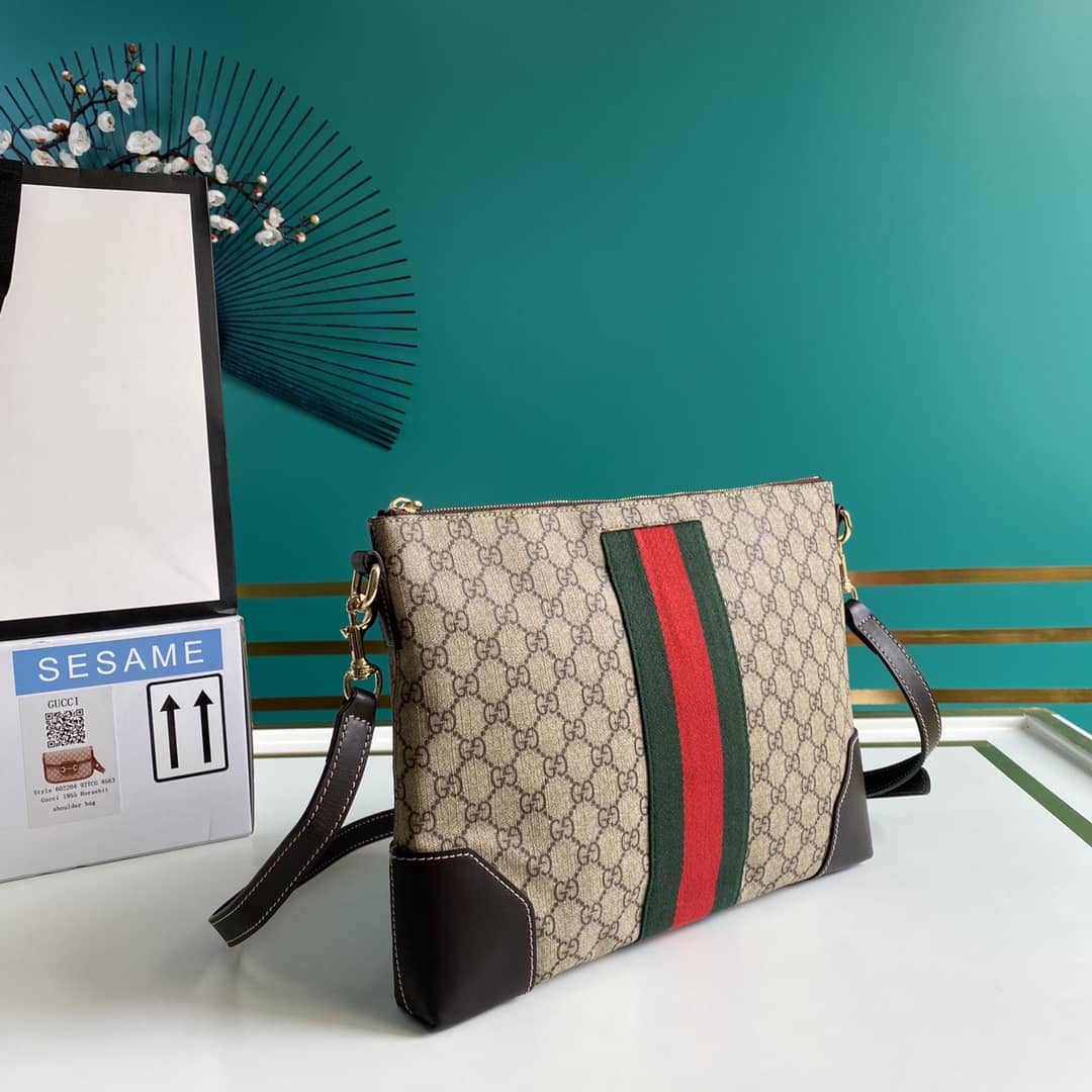 Best Replica Gucci Supreme GG Messenger Shoulder Bag Replica 474139 - Colareps