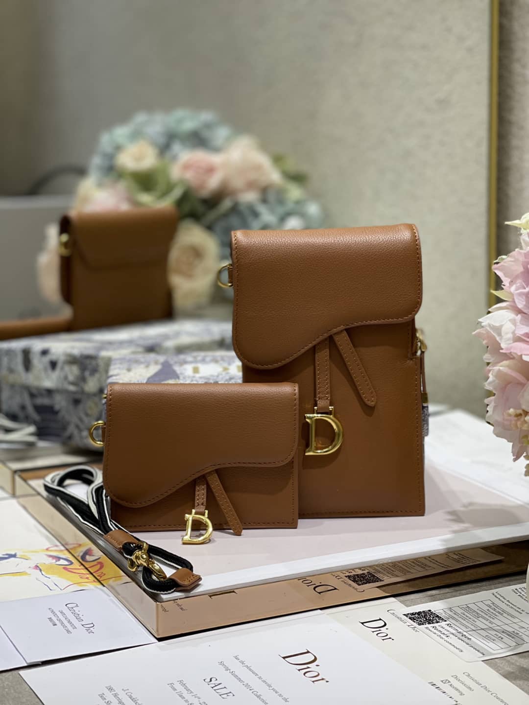 Best Replica Dior Saddle Bag Dupe Vertical Pouch - Colareps