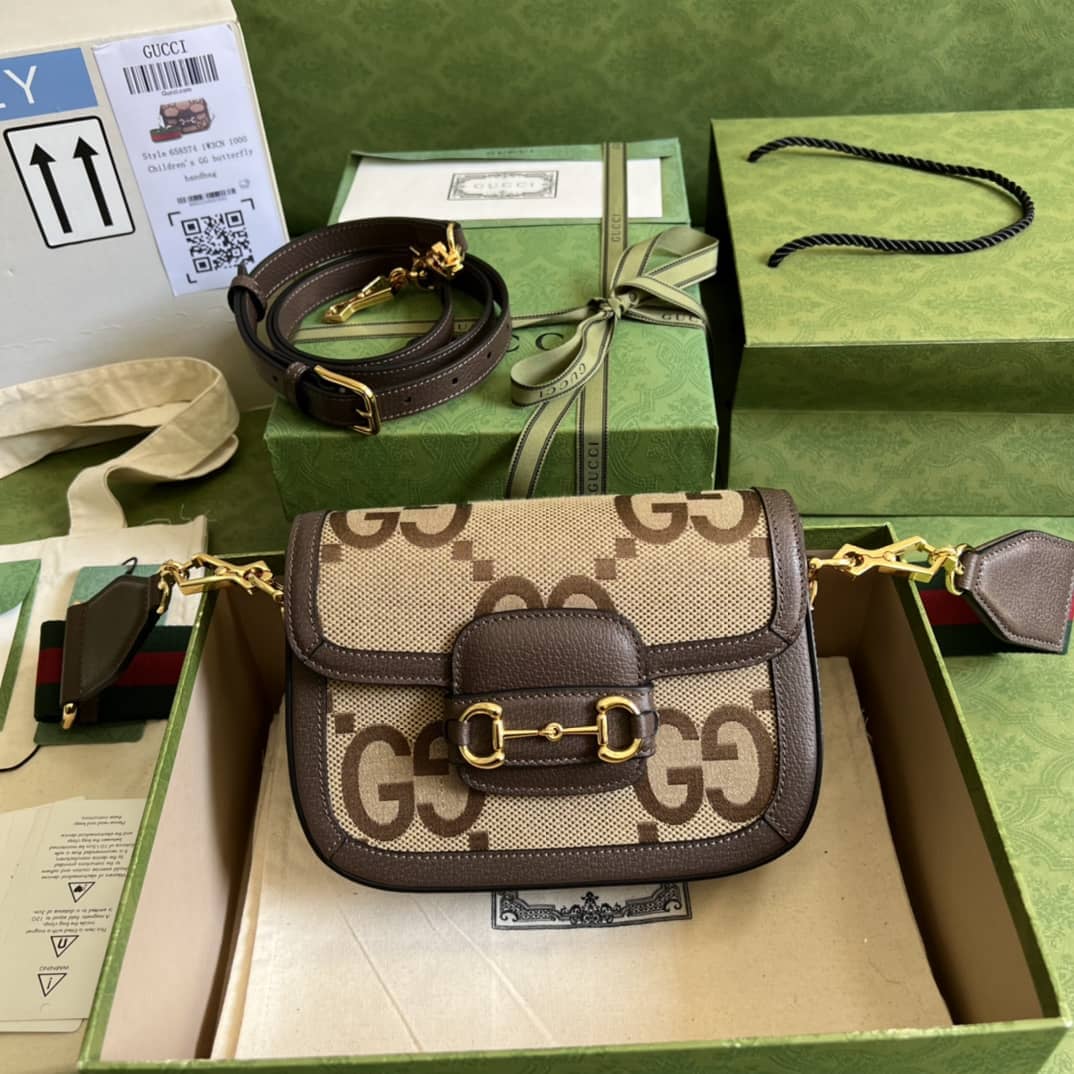 Best Replica Gucci Horsebit 1955 Jumbo GG Mini Crossbody Bag 658574 Replica - Colareps