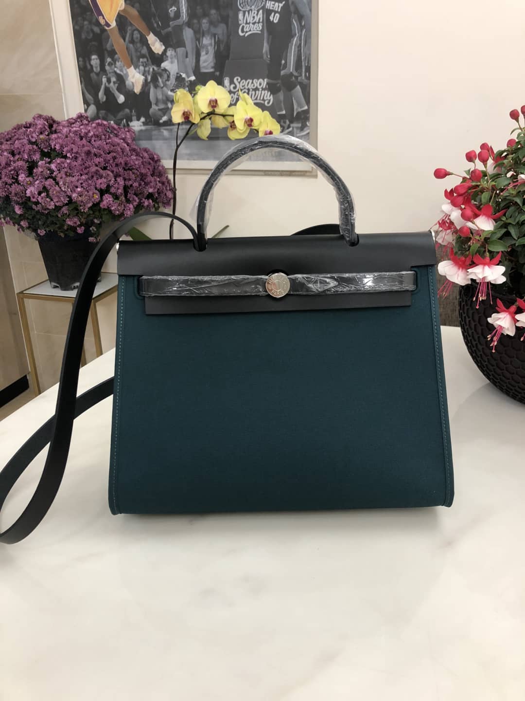Best Replica Replica Hermes Birkin Bag 31 Canvas Leather HerBag - Colareps