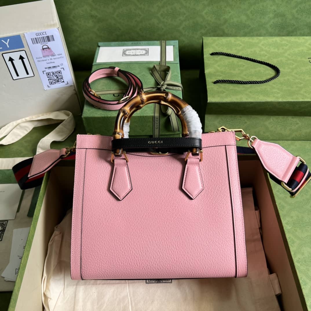Best Replica Gucci Diana Small Tote Pink 702721 Replica Bag - Colareps