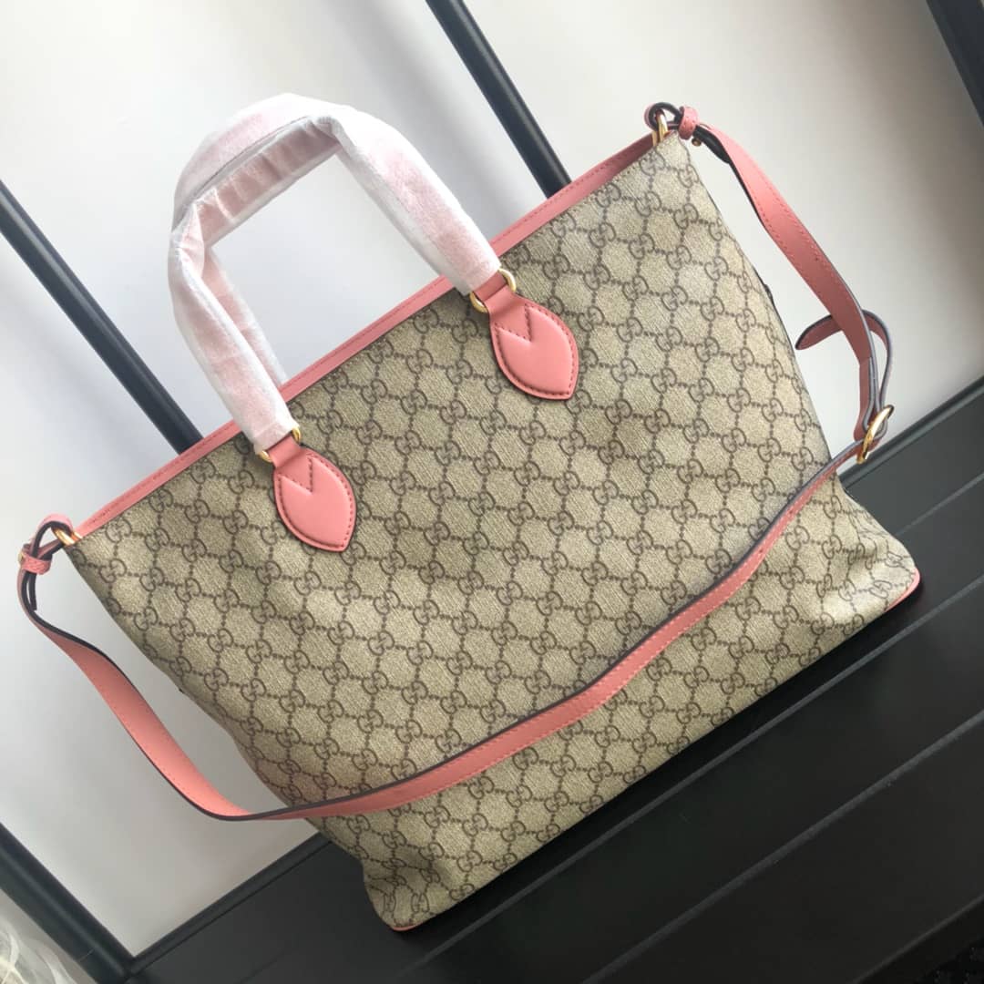 Best Replica Gucci Soft GG Supreme Baby Changing Bag Replica Pink 457356 - Colareps