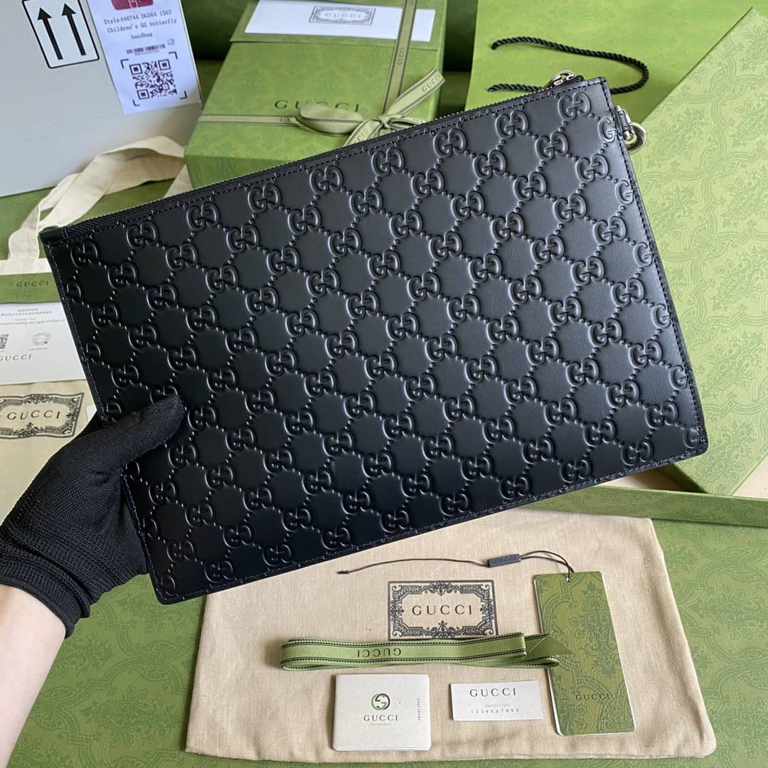 Best Replica Gucci DMT1R 1000 GG Signature Clutch Replica 473963 - Colareps