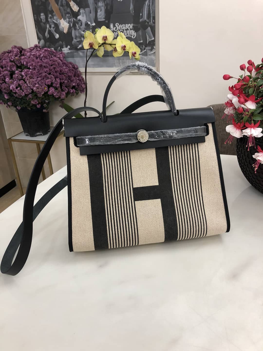 Best Replica Replica Hermes Birkin Bag 31 Canvas Leather HerBag - Colareps