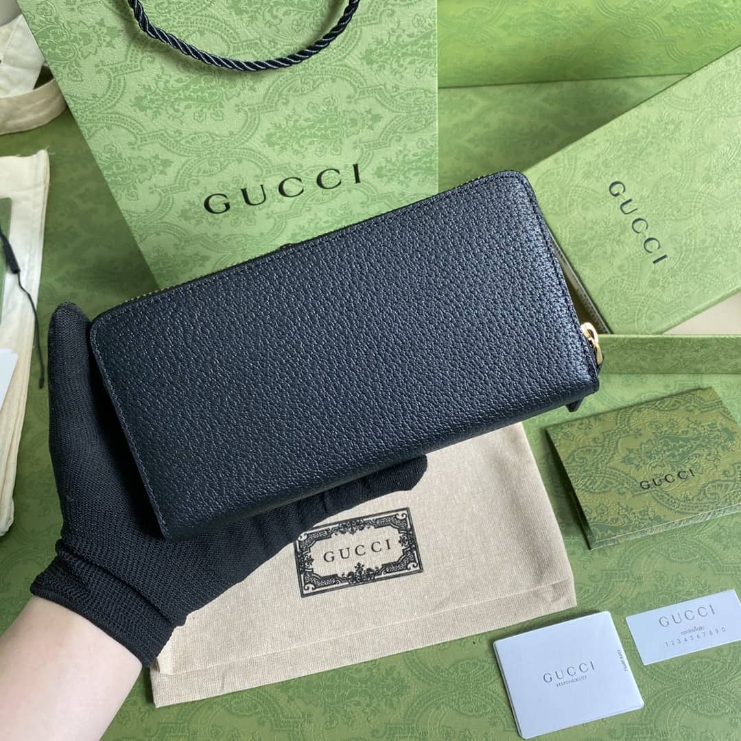 Best Replica Gucci GG Marmont Leather Zip Around Wallet Replica 428736 - Colareps