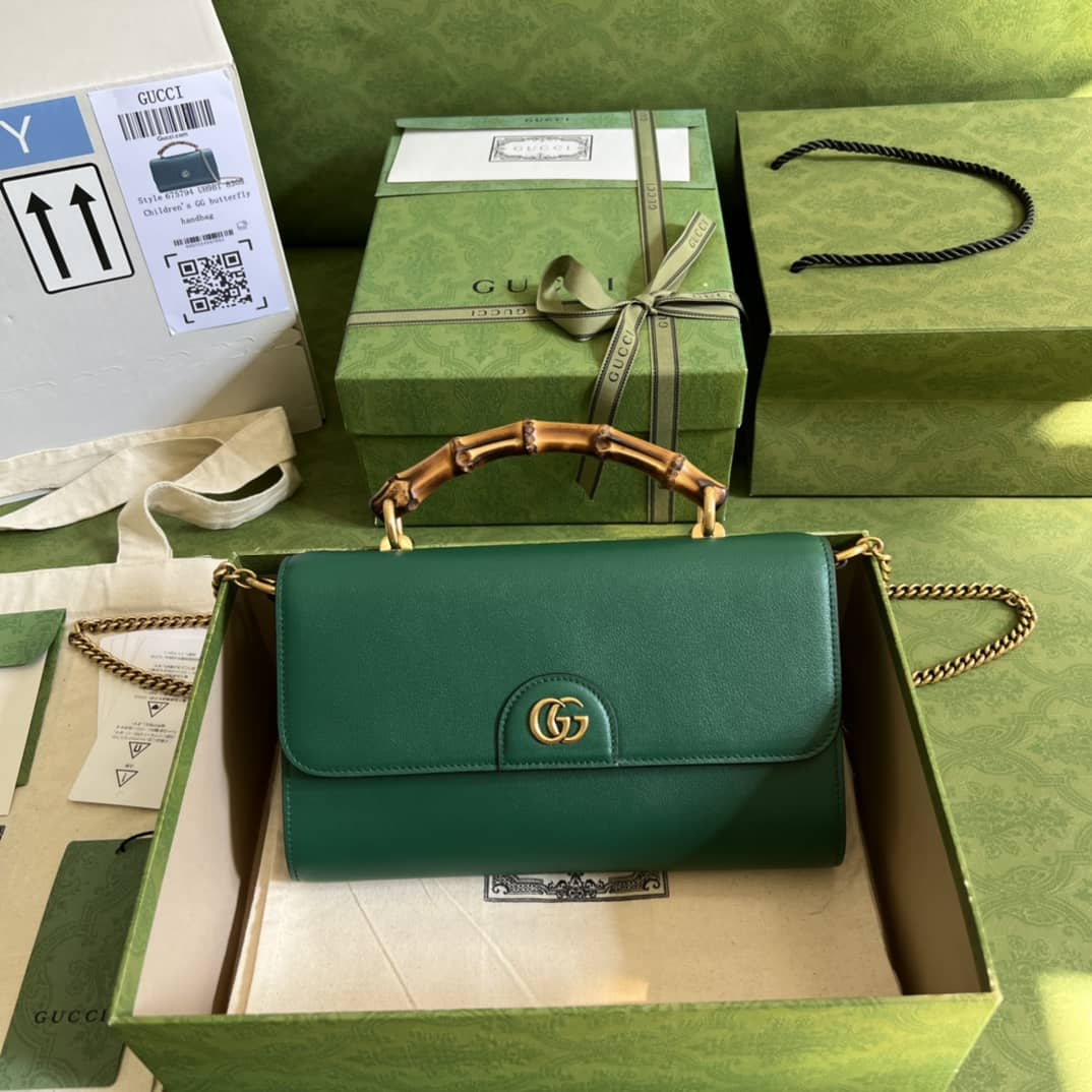 Best Replica Gucci GG Large Top Handle Bag With Bamboo 675795 Replica - Colareps