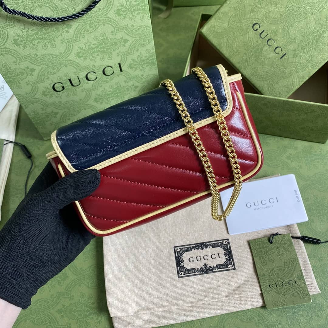 Best Replica Gucci Marmont GG Mini Chain Shoulder Bag Replica 574969 - Colareps