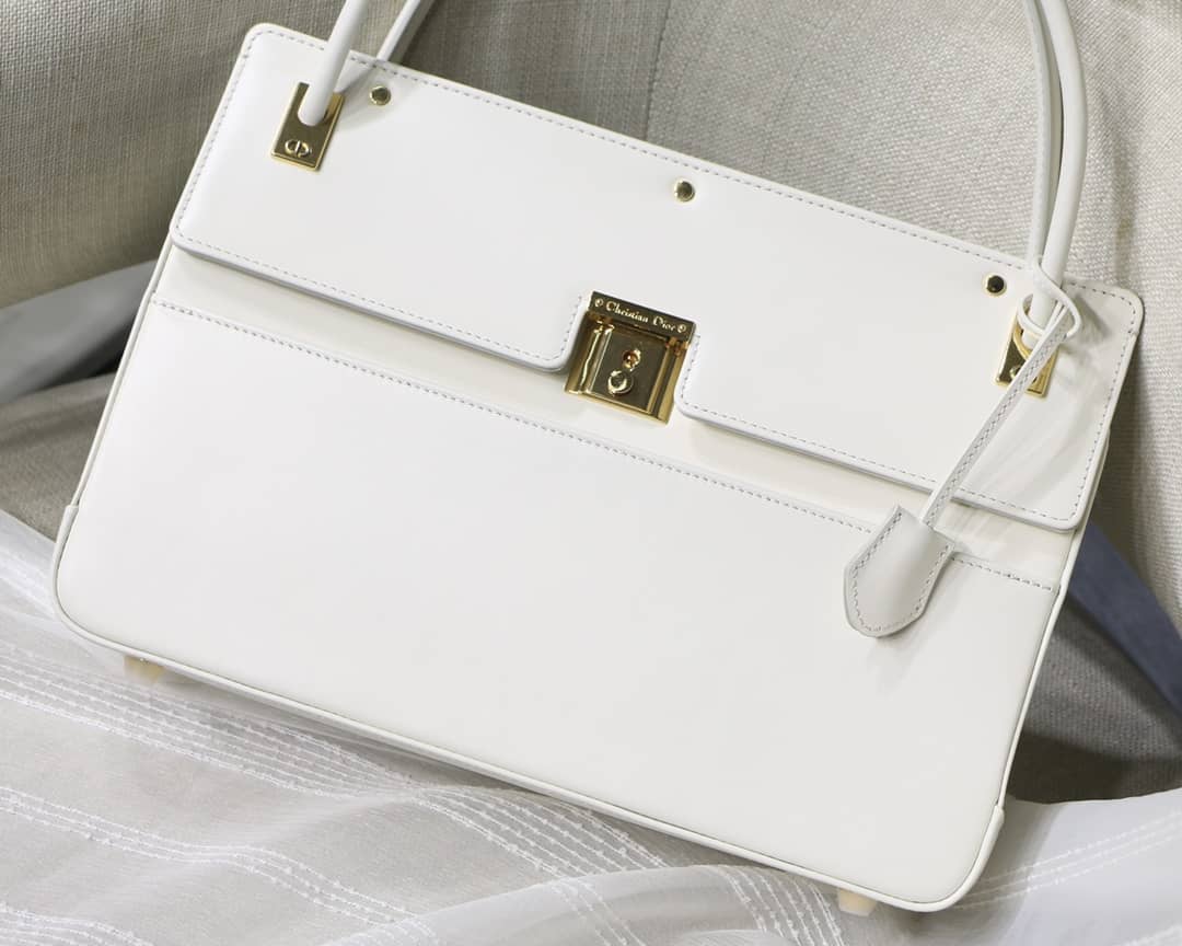 Best Replica Dior Latte Smooth Calfskin Parisienne Bag - Colareps