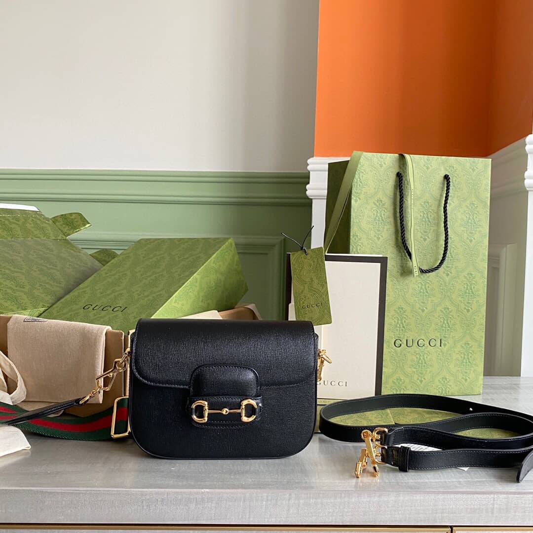 Best Replica Gucci Horsebit 1955 Mini Bag Replica Black 658574 - Colareps