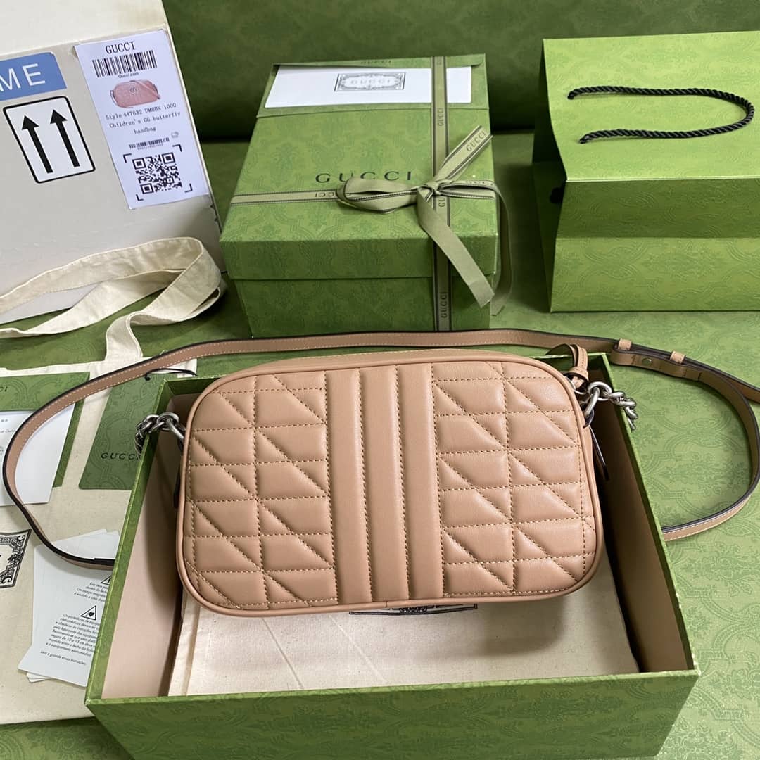 Best Replica Gucci Marmont Dupe GG Small Matelassé Shoulder Bag Replica 447632 - Colareps