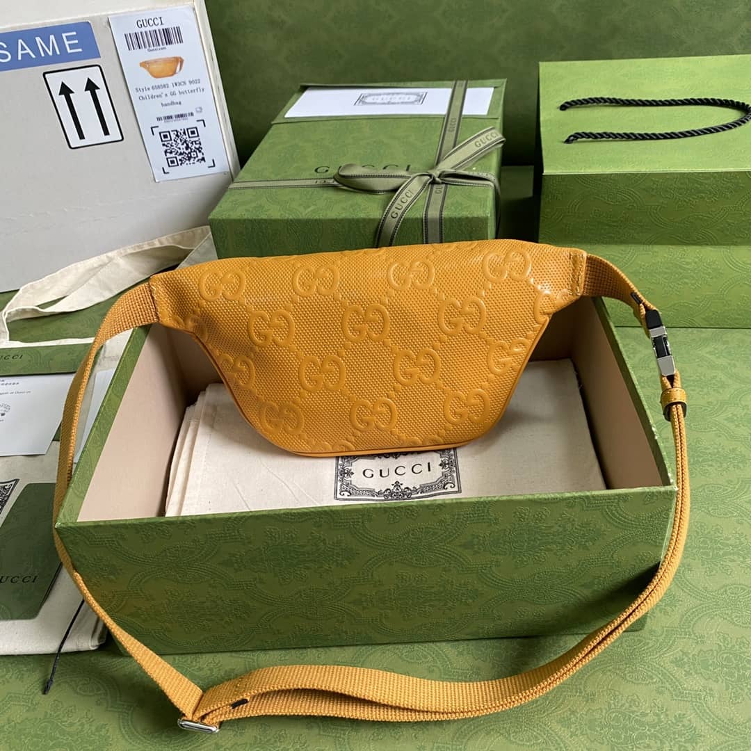 Best Replica Gucci GG Embossed Belt Bag Replica 658582 - Colareps