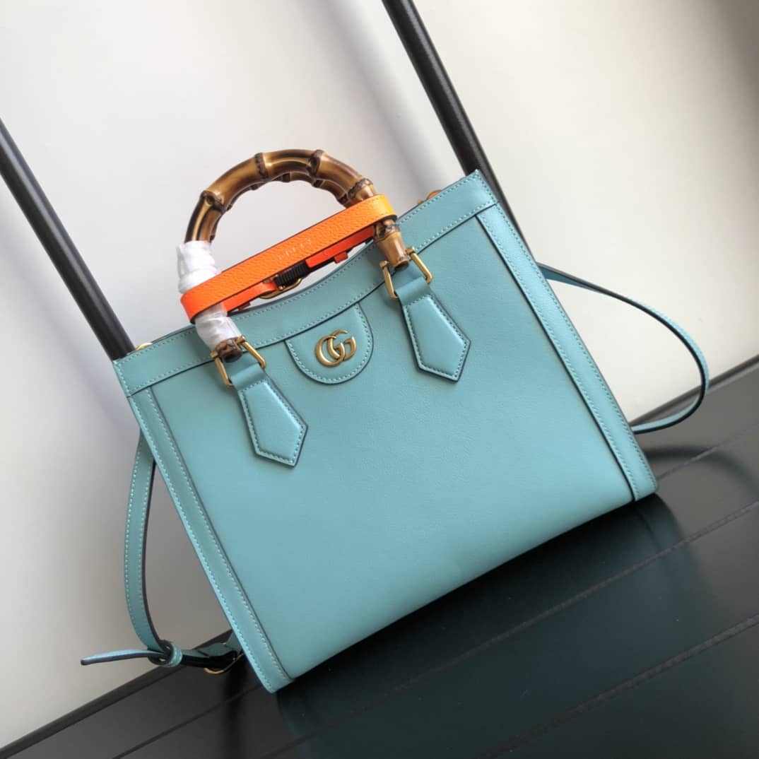 Best Replica Gucci Diana Small Tote Replica Green 660195 - Colareps