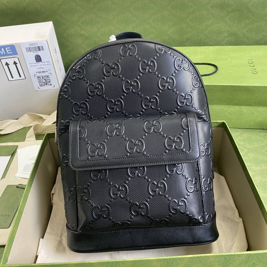 Best Replica Gucci GG Embossed Backpack Replica 658579 - Colareps