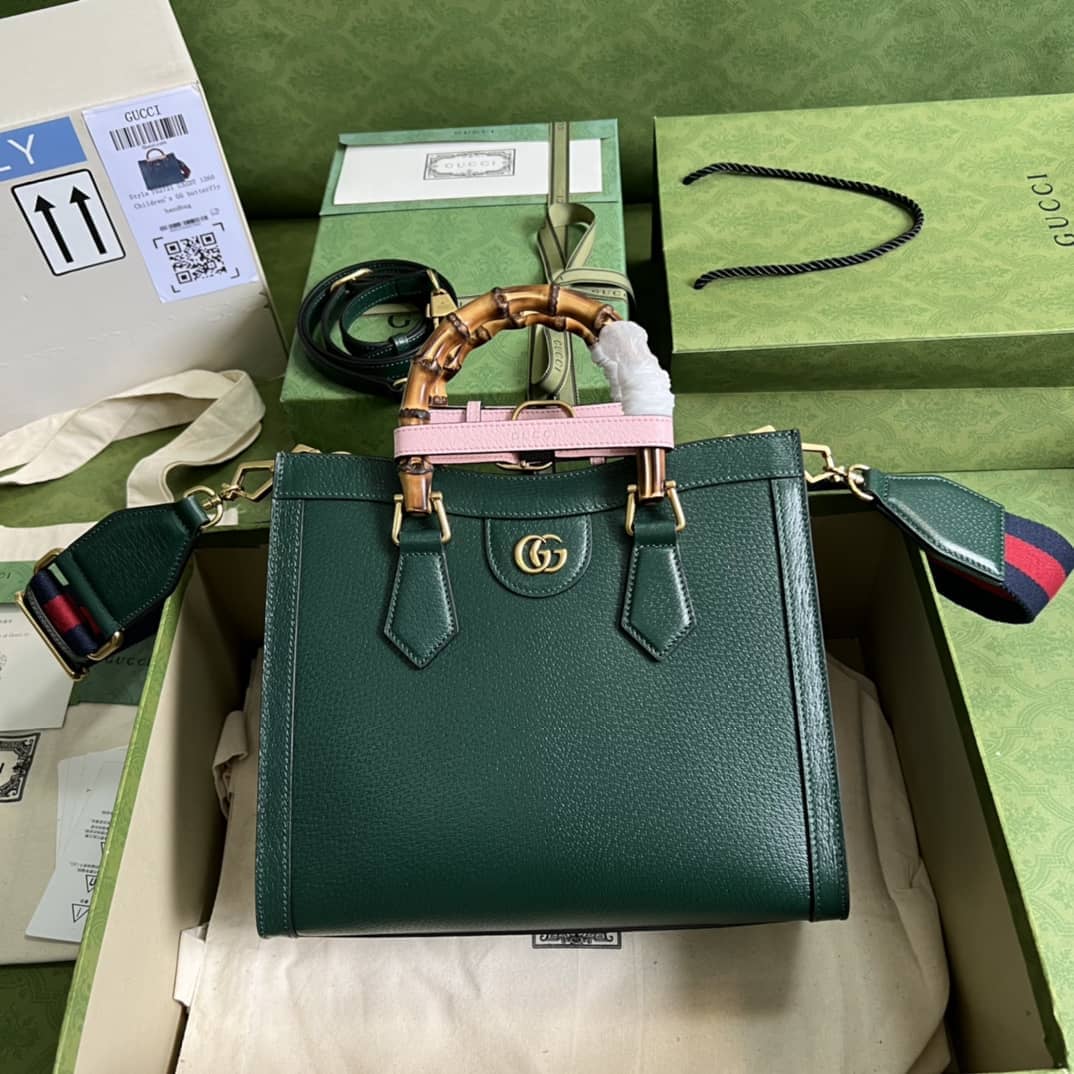 Best Replica Gucci Diana Small Tote Green 702721 Replica Bag - Colareps