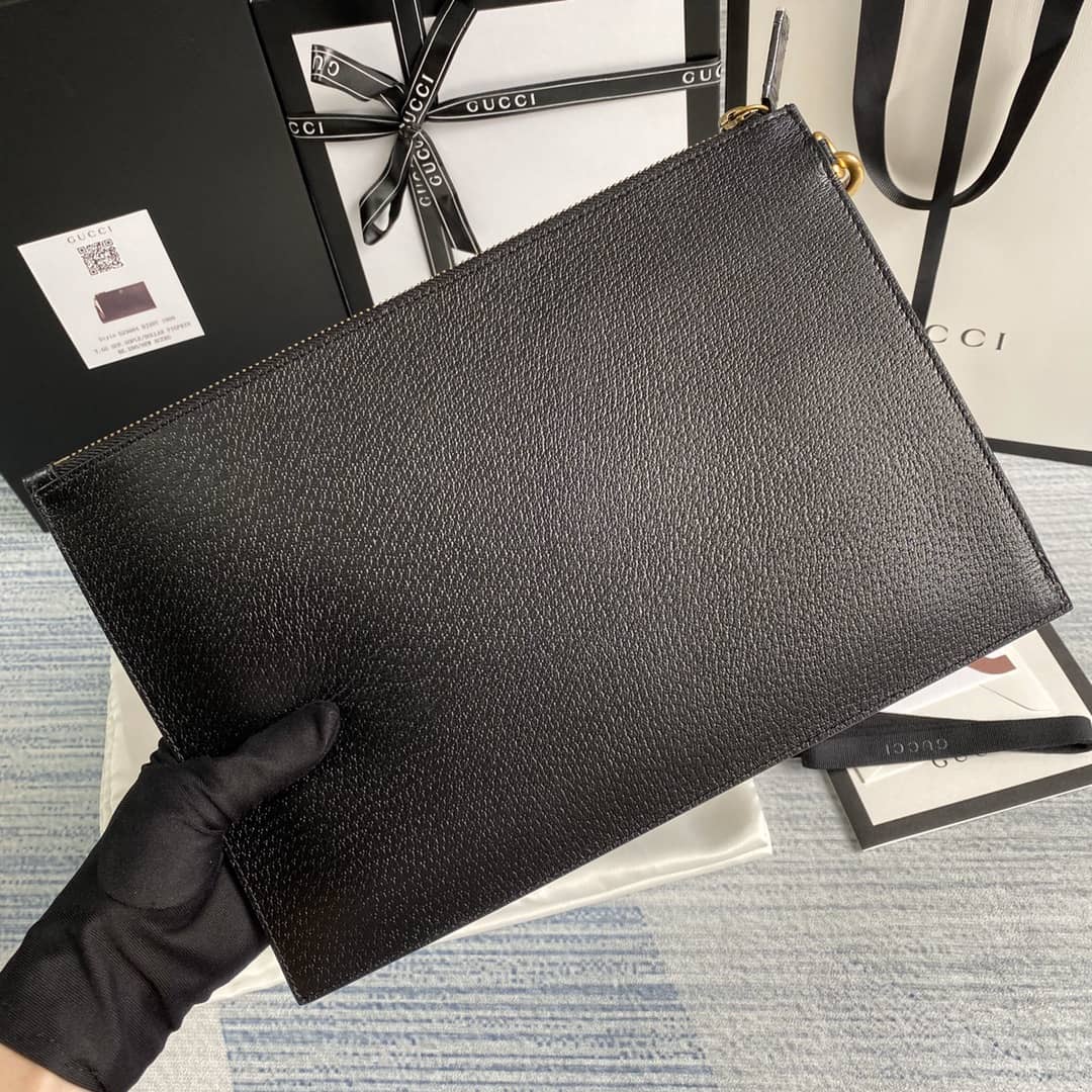 Best Replica Gucci Animalier Leather Pouch Replica 523684 - Colareps