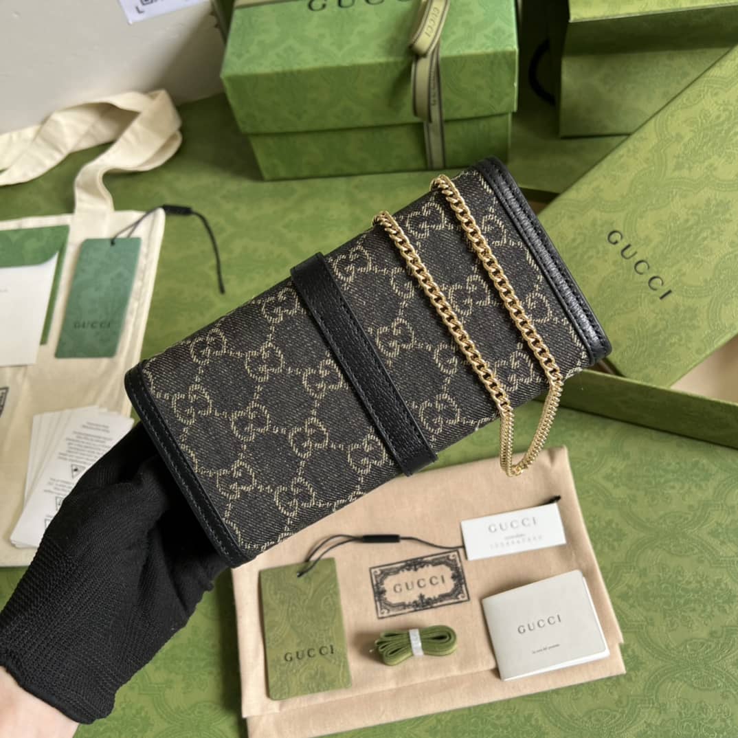 Best Replica Gucci Jackie 1961 Chain Wallet 652681 Replica Crossbody Bag - Colareps