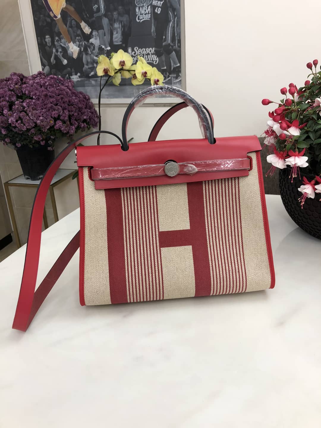 Best Replica Replica Hermes Birkin Bag 31 Canvas Leather HerBag - Colareps