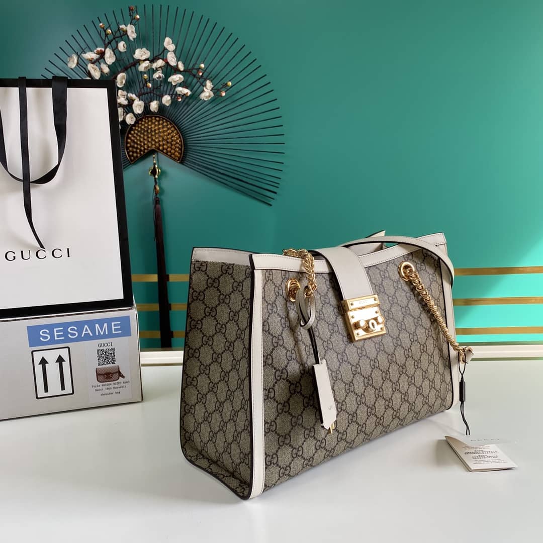 Best Replica Gucci Padlock GG Supreme Canvas Shoulder Bag Replica 479197 - Colareps