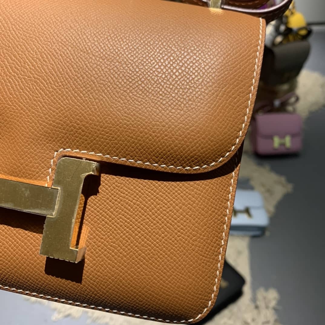 Best Replica Hermes Replica Constance Bag 18CM Epsom Leather - Colareps