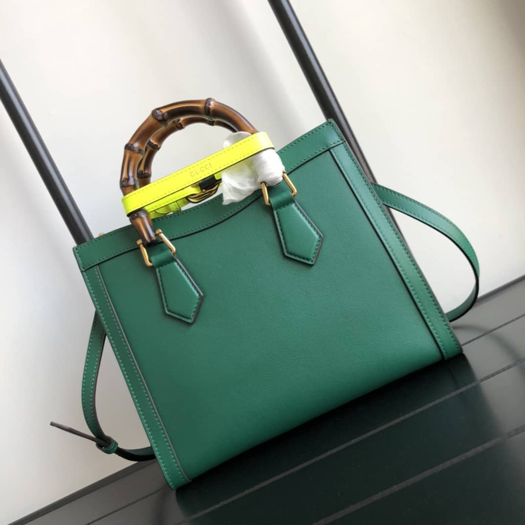 Best Replica Gucci Diana Small Tote Replica Green 660195 - Colareps