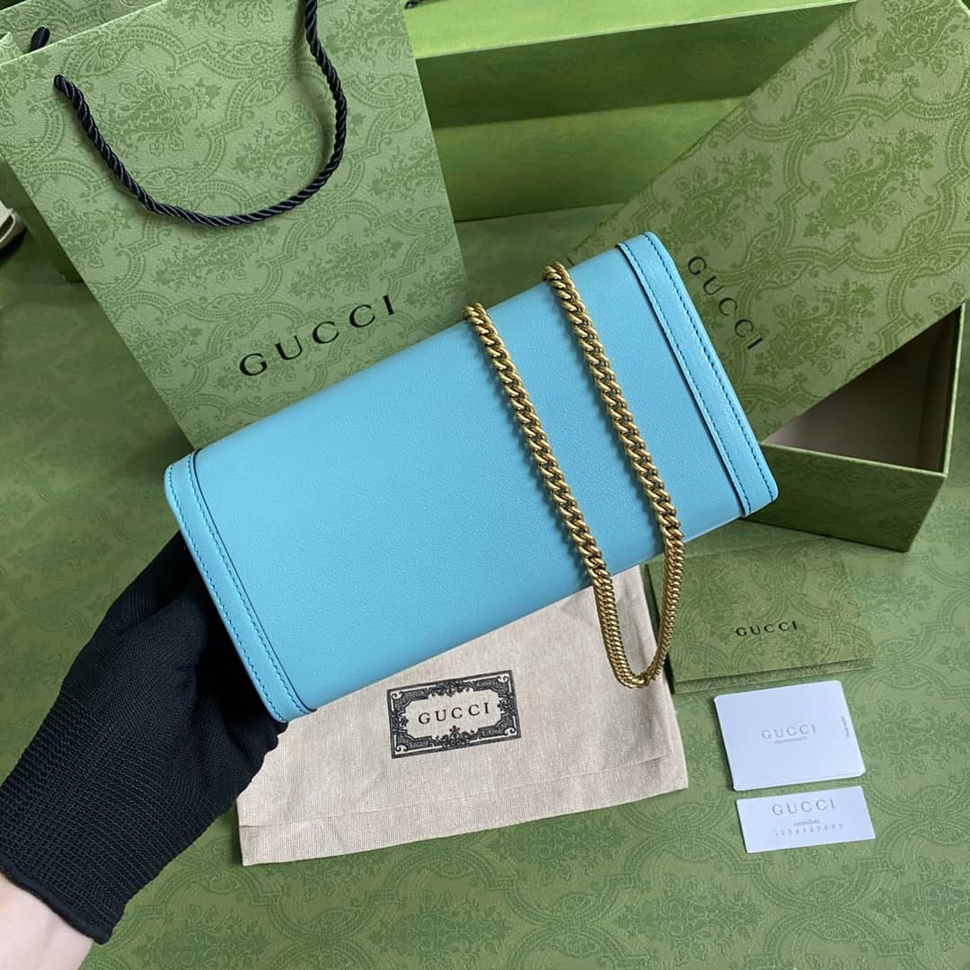 Best Replica Gucci Diana Bamboo Chain Wallet Replica 658243 - Colareps
