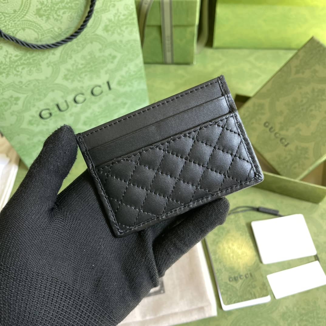 Best Replica Gucci Logo Credit Card Holder Replica 536454 - Colareps