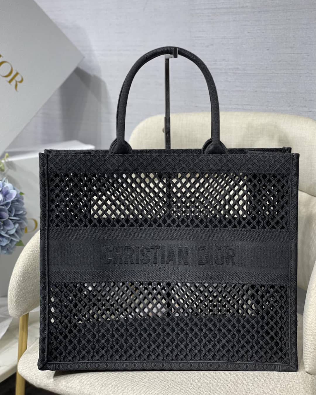 Best Replica Christian Dior Mesh Book Tote Bag - Colareps