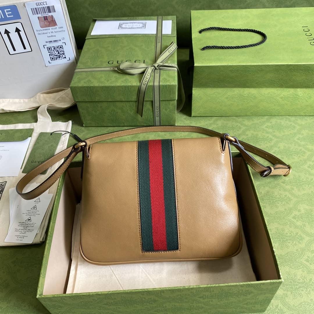 Best Replica Gucci Double G Messenger Shoulder Bag Replica 648934 - Colareps
