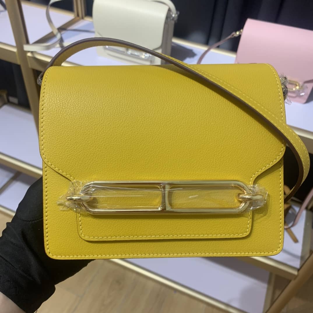 Best Replica Hermes Roulis Mini Sac Evercolor Calfskin Leather Crossbody Bag - Colareps